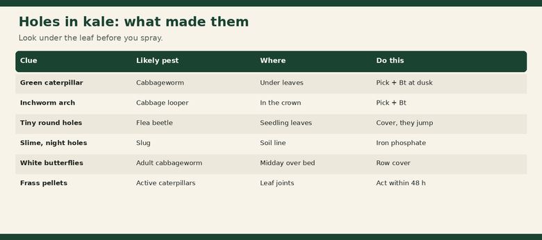 Holes in Kale Leaves: What’s Eating Them and How to Stop It